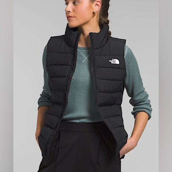 The North Face Aconcagua 3 Black Down Puffer VEST JACKET Women’s S $160 - Picture 2 of 9